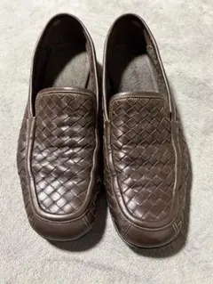 【イタリア製】BOTTEGA VENETA ダークブラウンレザー ローファーのサムネイル