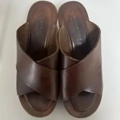 CORSO ROMA 9 サンダル ブラウン 厚底 23.5 ヒール7.5のサムネイル