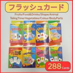 【24時間以内発送】フラッシュカード 288枚 知育玩具