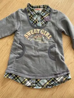 メゾピアノ MEZZO PIANO SWEET GIRL トレーナー110㎝