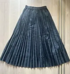 GU ブラック プリーツロングスカート Sサイズ