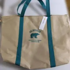 【新品未使用】Golden Bear 福袋の袋　ベージュ/グリーン　非売品