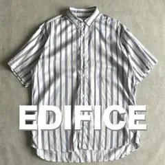 EDIFICE エディフィス マルチストライプ ボタンダウンシャツ(半袖)のサムネイル