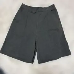 ダークグレー ショートパンツ ウエストゴム