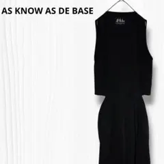 アズノウアズ ドゥバズ 【F】オールインワン つなぎ 黒 ノースリーブ