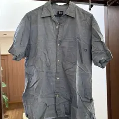 Stussy 半袖シャツ M グレーアメリカ製　古着