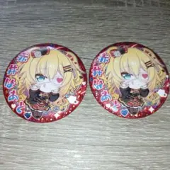 赤井はあと 缶バッジ 2個セット