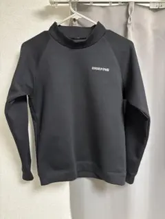 BRIEFING 3Dロゴモックネック プルオーバー ブラック S