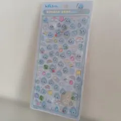 しずくちゃん　みるみるちゃん　ボンボンドロップシールミニ(正規品)ブルー、水色