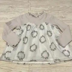 アプレレクール サークルリーフ 刺繍 チュニック 100
