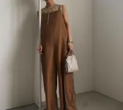 Ameri VINTAGE レースアップ 光沢 ロンパースセットのサムネイル