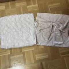Francfranc ファー&ベロア クッションカバー 2点セット