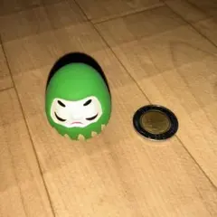 おみくじ だるま　緑 グリーン　だるまみくじ　学業成就　陶製のサムネイル