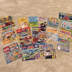 トミカ プラレール等 マグネット絵本 シールブック ぬりえ 16点まとめ売り