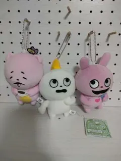 にしむらゆうじ　かばんに付けられるぬいぐるみ　3個セット