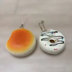 スクィーズ　パン　ドーナツ　スイーツ型キーホルダーセット