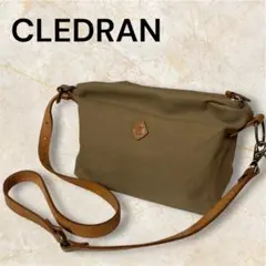 【極美品】クレドラン　ベージュ 2way ハンド、ショルダーバッグ キャンバス