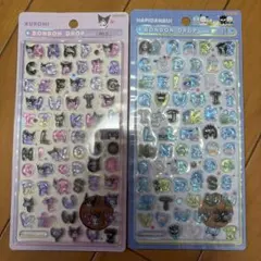 【正規品】ボンボンドロップシール　クロミ　もじ　はぴだんぶい　サンリオ　セット