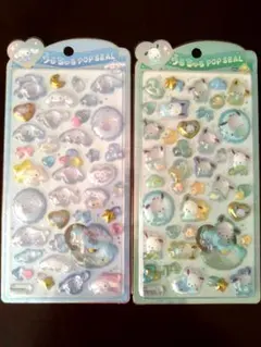 【正規品】うるちゅるポップシール シナモン ポチャッコ 2枚セット