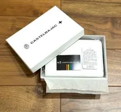 CASTELBAJAC マネークリップ ネイビー レザー キルティング - メルカリ