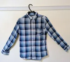 BAYFLOW 青系チェック ネルシャツ Mサイズ セット売り可能