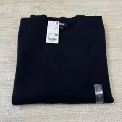 新品タグ付き ユニクロ ウォッシャブルミラノリブクルーネックセーターS