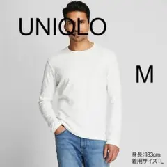 ソフトタッチクルーネックT ユニクロ/シンプル重宝M