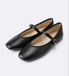 GU ブラック メリージェーン XL ジーユー　バレエシューズ フラット