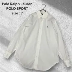 POLO SPORT ラルフローレン BDシャツ ホワイト（サイズ7）
