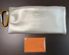 BEAMSシルバー 、カラビナ、メガネクロス付き、メガネケース、ポーチのサムネイル
