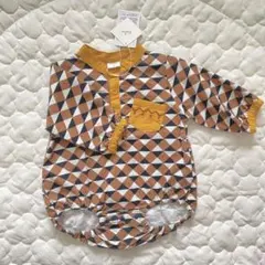 バースデイ Kinococo ベビーロンパース コーデュロイ 北欧柄 幾何学模様