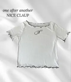 【one after another】NICE CLAUPラインストーンTシャツ