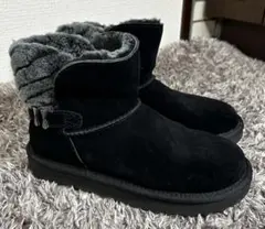 アグ UGG ADRIA アドリア ショートブーツ ムートンブーツ 黒 22cm