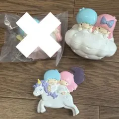 ハッピーセット リトルツインスターズ　キキララ　2点セット 小物ケース スタンプ