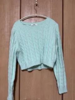 SNIDEL クロップドニット ミントグリーン