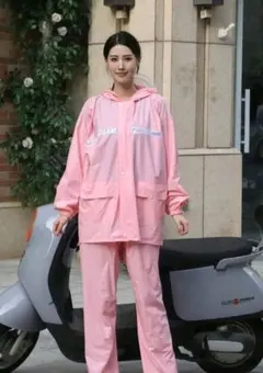 レインコートピンク　小柄な方用