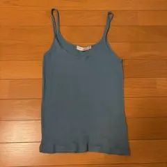 MOUSSY リブタンクトップ ブルー Fサイズのサムネイル