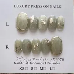 28.ネイルチップ　ショートオーバル　マグネットネイル　囲みネイル　ニュアンス