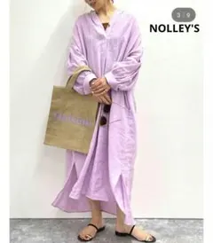 NOLLEY'S フレンチリネンシャツワンピース