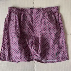 POLO RALPH LAUREN ペイズリー　トランクス LL ピンク　刺繍