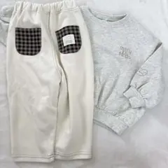 100 choco トップス　パンツ　ボトムス　しまむら　トレーナー
