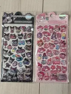 ②クロミ　ボンボンドロップシール マイメロディ　2シートセット