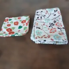 ガーゼハンカチ　2枚　和柄