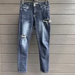 ダメージ加工 デニムパンツ ウォッシュ加工