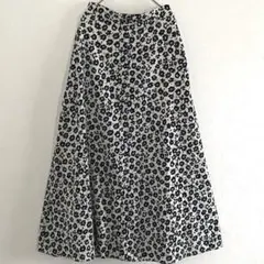 ローリーズファーム 花柄 フレア ロング スカート フリー