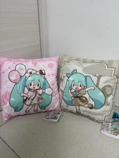 初音ミク ふわぷち　クッション　2種セット