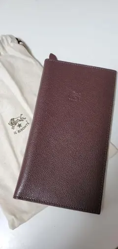 【未使用・保証書付】IL BISONTE イルビゾンテ　ダークブラウン 長財布