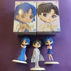 キューポスケット　セーラームーン　マーキュリー　タキシード仮面　3点セット
