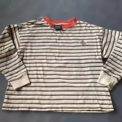 metallic board ストライプ長袖カットソー 120