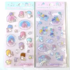 新品★即日発送 キラぷくシール キキララ ぷっくり 立体 リトルツインスターズ